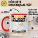 Outdoor-Enthusiast Tasse Geschenk für Outdoor-Enthusiast Geburtstag Lustiger Spruch Kaffee-Becher Was Ist Deine Superkraft Rot Trendation