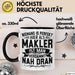 Makler Tasse Geschenk Niemand Ist Perfekt Immobilien Makler Geschenkidee Trendation
