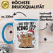 Sarkastische Weihnachtsfeier Tasse Geschenk Lustige Geschenkidee Spruch Hast Du Versucht Es Zu Kühlen Blau Trendation