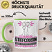 Stiefcousin Geschenk Tasse Ich Bin Stiefcousin Aber Sag Doch Einfach Superheld Lustige Geschenkdiee für Stiefcousin Kaffee-Becher Grün Trendation