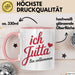 Jutta Tasse Geschenk Ich Bin Vollkommen Jutta Geschenkidee Geburtstag Rosa Trendation
