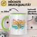 Schlagzeug-Spieler Geschenk Drummer Tasse Geschenkidee Spruch Bunte Farben Retro Schlagzeuger Grün Trendation