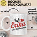 Erika Tasse Geschenk Ich Bin Vollkommen Erika Geschenkidee Geburtstag Weiß Trendation