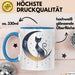 Katzenliebhaber Tasse Geschenkidee Katzenfan Lustiger Spruch Geschenkidee Lustig Blau Trendation