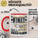 Athlet Geschenk Tasse Geschenkidee für Athlet Geburtstag Lustiger Spruch Ich Bin Athlet Ich Kann Es Dir Erklären Aber Nicht Für Dich Verstehen Rot Trendation