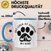 Hund Tierliebhaber Tasse Geschenk Lustige Geschenkidee Spruch Das Leben Ist Schöner Mit Hund Blau Trendation
