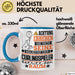 Curlingspieler Geschenk Tasse Lustiger Spruch Erheben Sie Sich Der Curlingspieler Betritt den Raum Blau Trendation