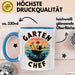 Garten Pflanzen Gärtner Tasse Geschenk Lustige Geschenkidee Spruch Garten Chef Blau Trendation