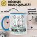 Tierarzthelfer Geschenk Tasse So Gut Kann Nur Ein Tierarzthelfer Aussehen Geschenkidee Kaffee-Becher Blau Trendation