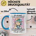Anime Tasse Verrückt Ich Bin Nicht Verrückt Ich Bin Nur Kreativer Als Du Geschenk Mädchen Kreativ Kaffee-Becher Blau Trendation