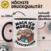 Faules Faultier Tasse Geschenk Lustige Geschenkidee Spruch Mach Ich Morgen Versprochen Schwarz Trendation
