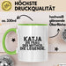Katja Tasse Katja – Die Frau. Der Mythos. Die Legende. Geschenk Grün Trendation