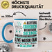 Live-Musik-Fan Geschenk Tasse Lustiger Spruch Erheben Sie Sich Der Live-Musik-Fan Betritt den Raum Blau Trendation