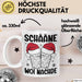 Weihnachten Tasse Geschenk Schääne Woi Nachde Kaffee-Becher Weiß Trendation