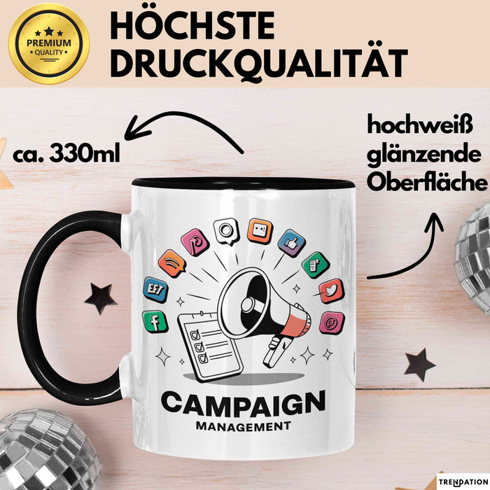 Kampagnen Manager Tasse Geschenk Lustige Geschenkidee Spruch Für Politische Strategen Trendation