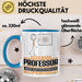 Professor Geschenk Tasse Ich Bin Professor Aber Sag Doch Einfach Superheld Lustige Geschenkdiee für Professor Kaffee-Becher Blau Trendation