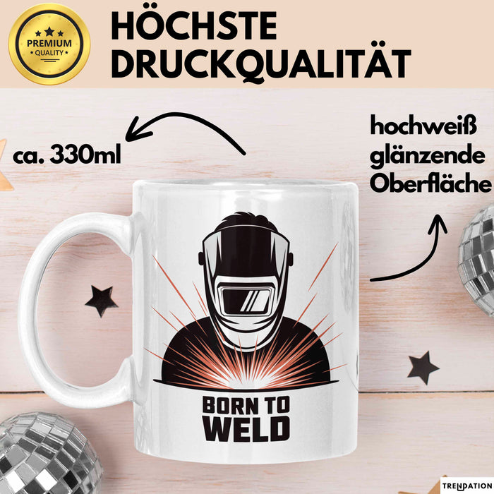 Schweißer Tasse Geschenk Lustige Geschenkidee Spruch Für Schweiß Profis Weiß Trendation