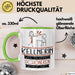 Kellnerin Weil Es Keinen Schöneren Beruf Gibt Tasse Geschenk für Eine Kellnerin Lustig Grün Trendation