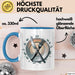 Feinschmecker Tasse Geschenkidee für Geschmacksliebhaber Blau Trendation