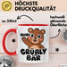 Sarkastischer Bär Tasse Geschenk Lustige Geschenkidee Spruch Grüßly Bär Rot Trendation