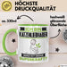 Katzenliebhaber Tasse Geschenk für Katzenliebhaber Geburtstag Lustiger Spruch Kaffee-Becher Was Ist Deine Superkraft Grün Trendation