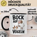 Lustige Tasse Geschenk Bock Auf Voegeln Geschenkidee Witzig Erwachsene Schwarz Trendation