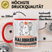 Halbbruder Geschenk Tasse Ich Bin Halbbruder Aber Sag Doch Einfach Superheld Lustige Geschenkdiee für Halbbruder Kaffee-Becher Rot Trendation