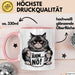 Katzen Tierliebhaber Tasse Geschenk Lustige Geschenkidee Spruch Ähm Nö Rosa Trendation