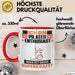Pilates-Enthusiast Tasse Geschenk für Pilates-Enthusiast Geburtstag Lustiger Spruch Kaffee-Becher Was Ist Deine Superkraft Rot Trendation