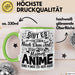 Anime Geschenk Tasse Lustiger Spruch Gibt Es Leben Nach Dem Tod Anime-Liebhaberin Geschenkidee Grün Trendation