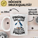Sarkastischer Pinguin Tasse Geschenk Lustige Geschenkidee Spruch Pinguine Sind Süß Ich Bin Süß Also Bin Ich Ein Pinguin Weiß Trendation