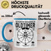 40. Geburtstag Tasse Geschenk Schonend Behandeln Oldtimer Der Ist 40 Geschenkidee Kaffee-Becher Blau Trendation