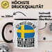 Schweden Tasse Geschenkidee Urlaub Ich Muss Gar Nix Ich Muss Nur Nach Schweden Trendation