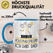 Geschenk für Volleyballspielerin Tasse Lustige Geschenkidee Geburtstag Ich Bin Volleyballspielerin Ich Darf Das Blau Trendation