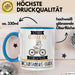 Mountainbike-Guide Tasse Geschenk Becher Stark Attraktiv Furchtlos Mountainbike-Guide Lustige Geschenkidee Blau Trendation