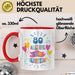 80. Geburtstag Tasse Geschenk Männer Frauen Lustig Alles Gute Zum Geburtstag 80er Geburtstags Grüße Geschenkidee Rot Trendation