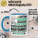Radtourist Geschenk Tasse Lustiger Spruch Erheben Sie Sich Der Radtourist Betritt den Raum Blau Trendation
