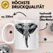 Elefant Tier Tasse Geschenk Lustige Geschenkidee Spruch Weiß Trendation