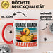 Quietscheente Tier Tasse Geschenk Lustige Geschenkidee Spruch Quack Quack Madafakas Rot Trendation