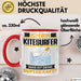 Kitesurfer Tasse Geschenk für Kitesurfer Geburtstag Lustiger Spruch Kaffee-Becher Was Ist Deine Superkraft Rot Trendation
