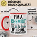 Chemiker Chemielehrer Tasse Geschenk Lustige Geschenkidee Spruch Ich Bin Chemiker Wenn Ich Renne Solltest Du Das Auch Rot Trendation