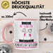 Karatesportlerin Tasse Geschenk Becher Stark Attraktiv Furchtlos Karatesportlerin Lustige Geschenkidee Rosa Trendation