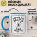Physiklehrer Unterricht Tasse Geschenk Lustige Geschenkidee Spruch Sei Wie Ein Proton Bleib Positiv Blau Trendation