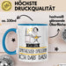 Geschenk für Synthesizer-Spielerin Tasse Lustige Geschenkidee Geburtstag Ich Bin Synthesizer-Spielerin Ich Darf Das Blau Trendation