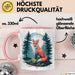 Fuchs Tierliebhaber Tasse Geschenk Lustige Geschenkidee Spruch Rosa Trendation