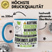 Eiskunstläufer Geschenk Tasse Lustiger Spruch Erheben Sie Sich Der Eiskunstläufer Betritt den Raum Blau Trendation