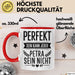 Petra Tasse Geschenk Perfekt Sein Kann Jeder Geschenkidee Geburtstag Rot Trendation