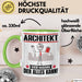 Architekt Tasse Geschenk für Architekt Der Mann Der Alles Kann Geschenkidee zum Geburtstag Grün Trendation