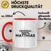 Matthias Tasse Original 100% Matthias Geschenk Rot Trendation