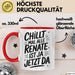 Renate Tasse Geschenk Chillt Mal Alle Renate Ist Ja Jetzt Da Geschenkidee Becher mit Name Rot Trendation